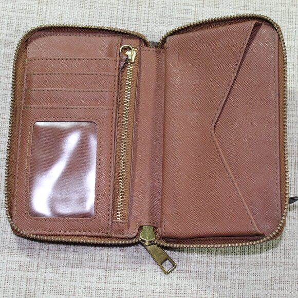 Fossil Leather Brown and Black Wallet - Picture 4 of 7